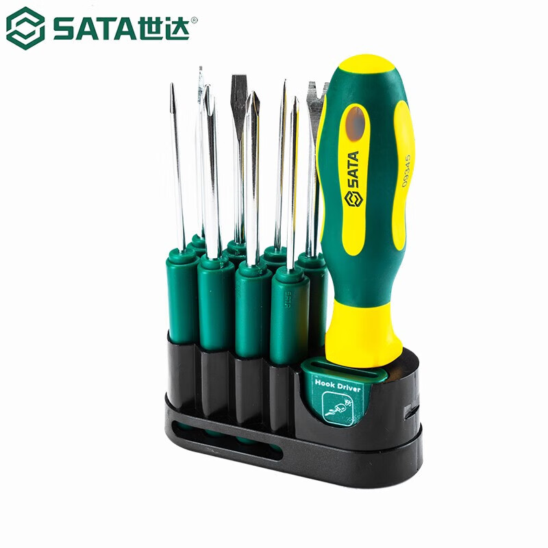 SATA/世达10件可换头螺丝批组套09345