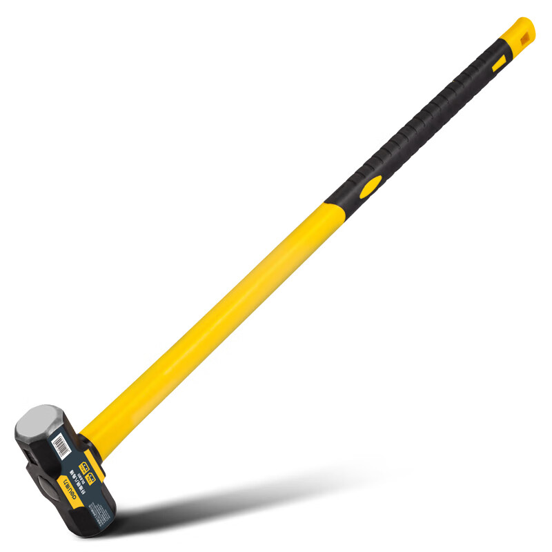 deli得力DL6912纤维柄八角锤8Lb(黄)(把)