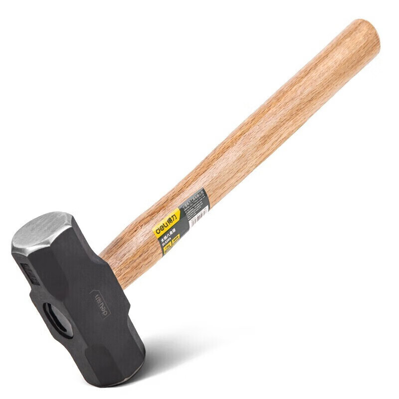 deli得力DL5204木柄八角锤4lb(黑)(把)