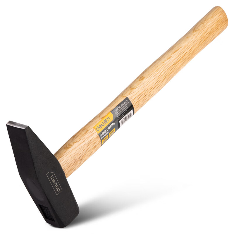 deli得力DL442800木柄钳工锤800g(黑)(把)