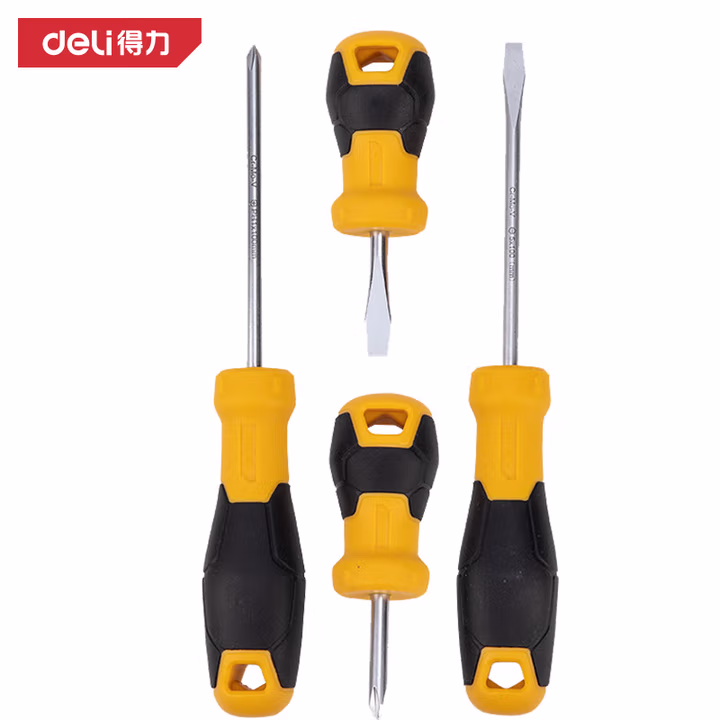 deli得力DL3502螺丝批套装6件套SUP11(黄)(套)