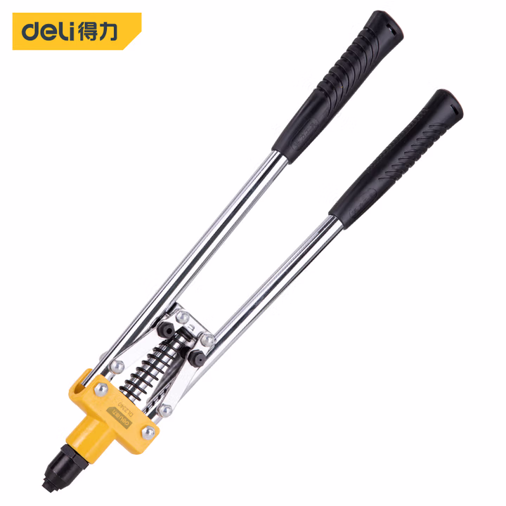 deli得力DL2340双把拉铆枪2.4-6.0mm_5款导嘴(黄)(把)
