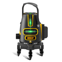 deli得力DL332708贴地仪LD8线塑盒双电(黄)(台)