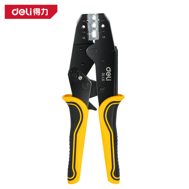 deli得力DL-L6闭端端子压接钳9寸(黄)(把)