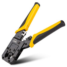 deli得力DL381068网络钳6/8P棘轮(黄)(把)