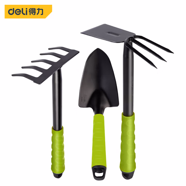 deli得力DL580803铲耙套装三件套(绿)(套)