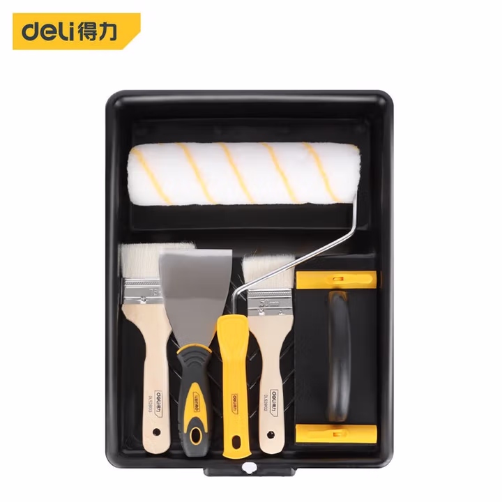 deli得力DL528006涂刷套装6件套(黑)(套)