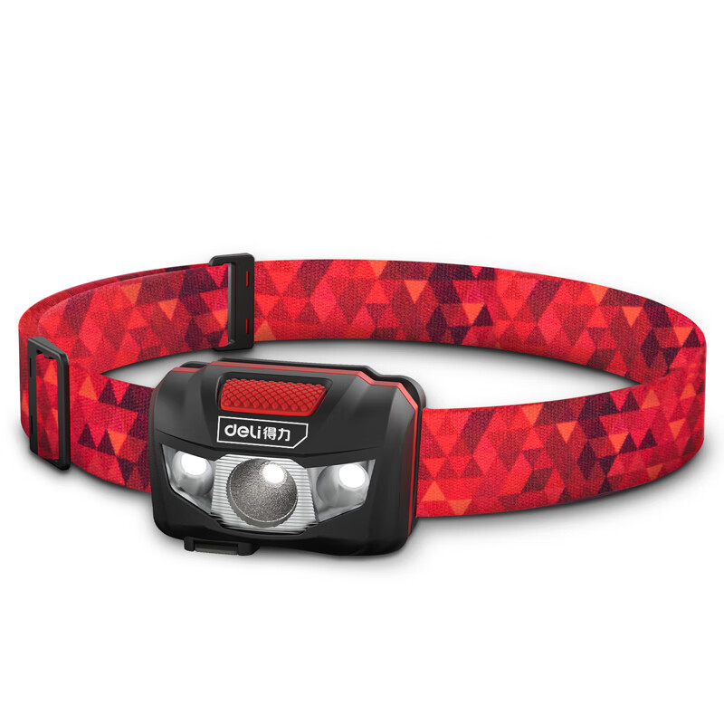 deli得力DL551403头戴灯190流明1800mAh(红)(个)