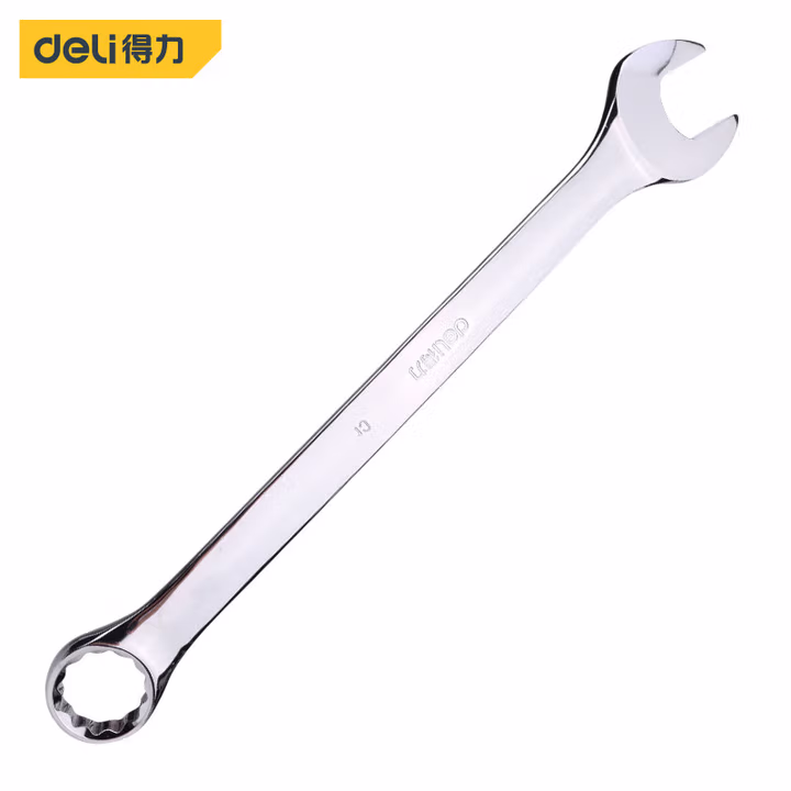 deli得力DL33136镜面两用扳手36mm铬钒钢(银)(把)