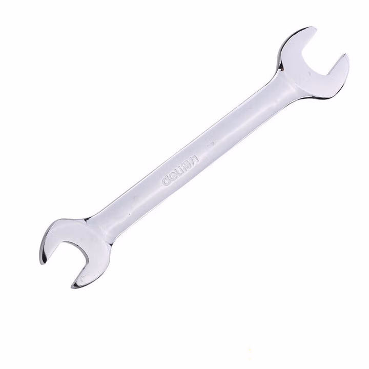 deli得力DL33317镜面双开口扳手17x19mm铬钒钢(银)(把)