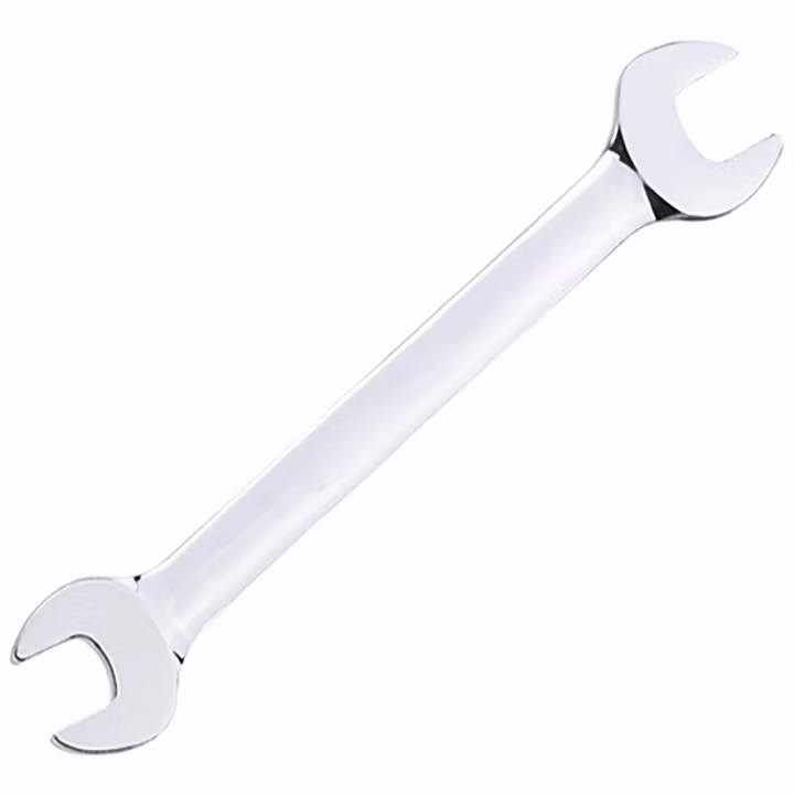 deli得力DL33323镜面双开口扳手27x30mm铬钒钢(银)(把)