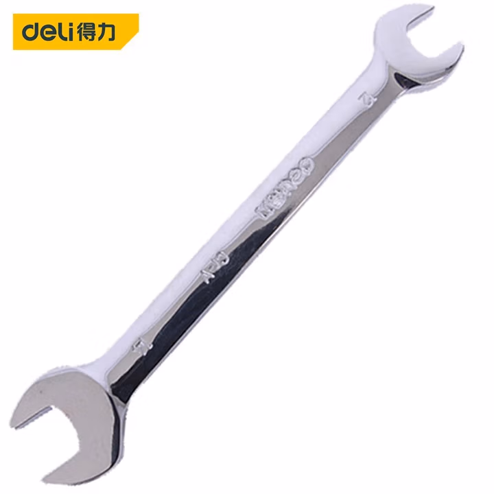 deli得力DL161922镜面双开口扳手19x22mm(银)(把)