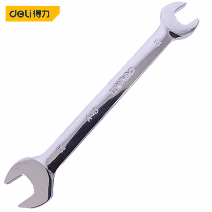 deli得力DL162224镜面双开口扳手22x24mm(银)(把)
