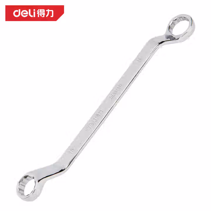 deli得力DL153032镜面双梅花扳手30x32mm(银)(把)