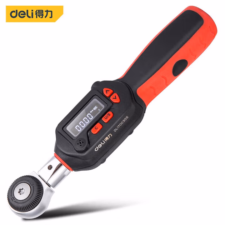 deli得力DL170030S电子扭力扳手1/4寸3-30N.m(红)(把)