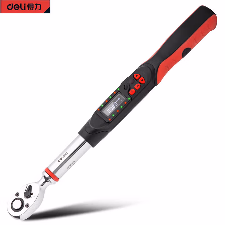 deli得力DL170340S电子扭力扳手1/2寸34-340N.m(红)(把)
