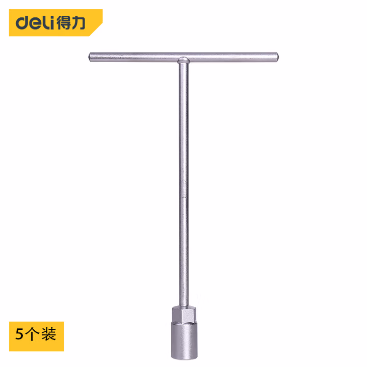 deli得力DL19_T型扳手19mm(银)(支)