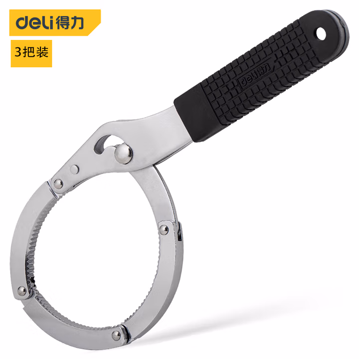 deli得力DL7408手铐式滤清器扳手8寸(银)(把)