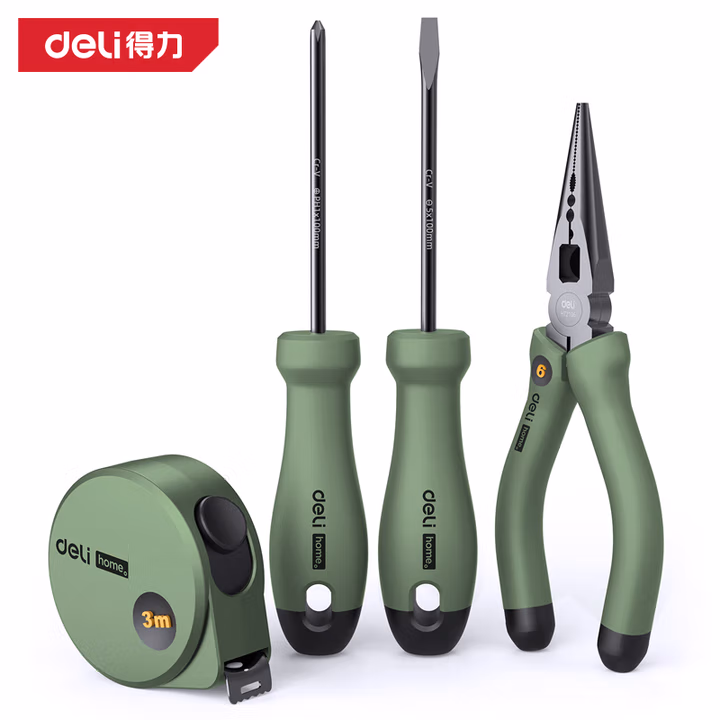 deli得力HT0004L_home系列组套4件套(绿)(套)