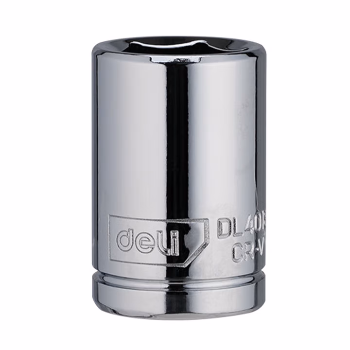 deli得力DL4018(终保)12.5mm系列六角套筒18mm(银)(支)