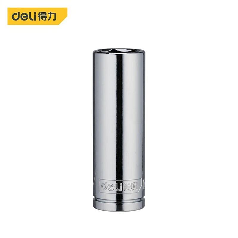 deli得力DL4319(终保)12.5mm系列六角长套筒19mm(银)(支)
