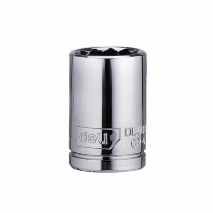 deli得力DL4030-12(终保)12.5mm系列十二角套筒30mm(银(支
