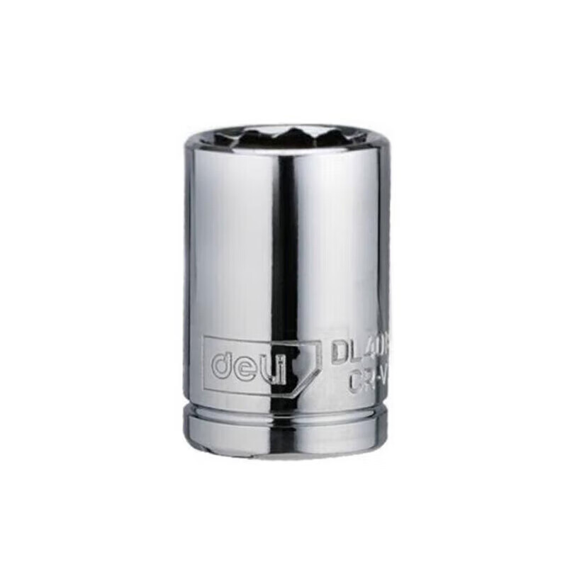 deli得力DL4009-12(终保)12.5mm系列十二角套筒9mm(银(支