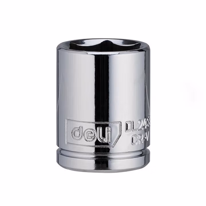 deli得力DL2455(终保)10mm系列六角套筒15mm(银)(支)