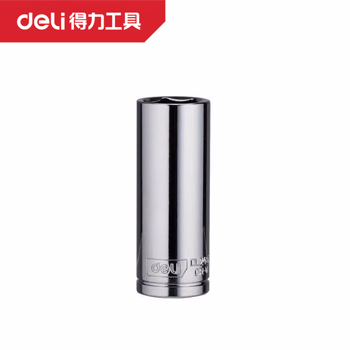deli得力DL2489(终保)10mm系列六角长套筒19mm(银)(支)