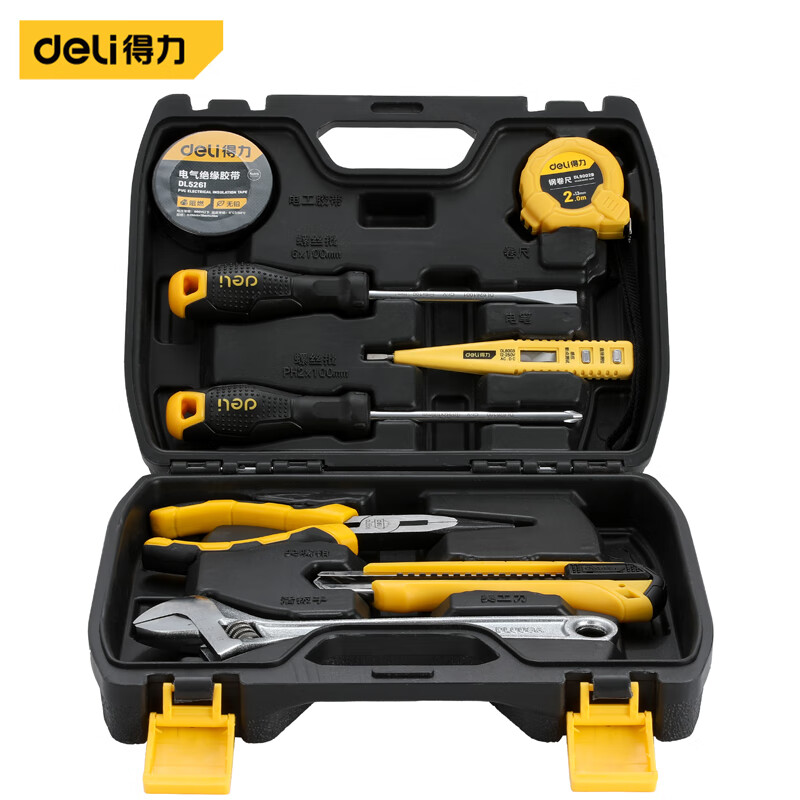 deli得力DL5961综合维修套装8件套(黑)(套)