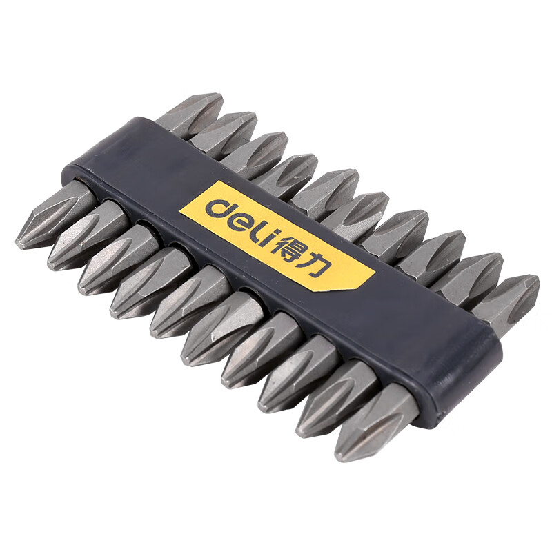 deli得力DL6902高扭力6.3mm双头旋具头PH2×65_S2(银)(支)