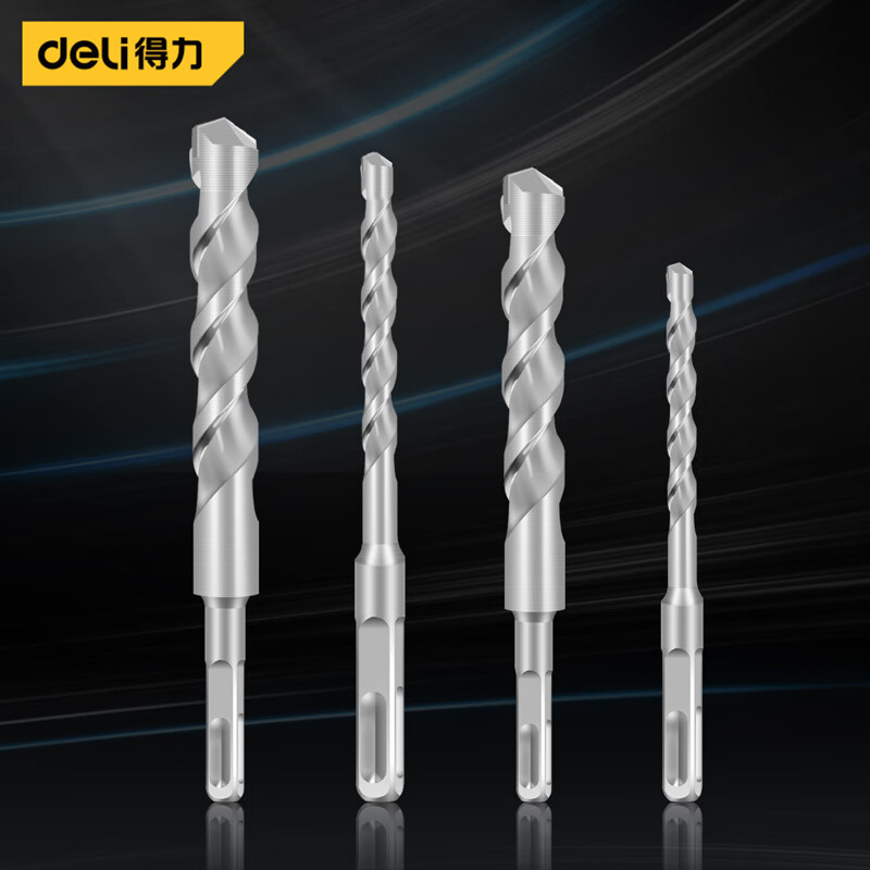 deli得力DL-F22350_方柄电锤钻Φ22x350mm_YG8C(银)(支