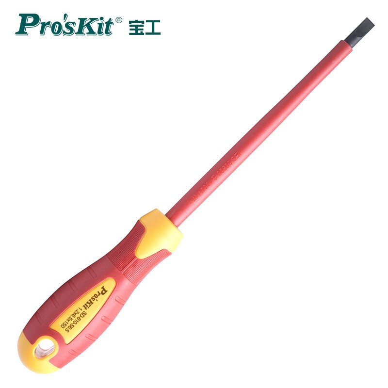 PROSKIT/宝工 VDE 1000V 高压绝缘起子(#-6.5x150mm) 9SD-810-S6.5