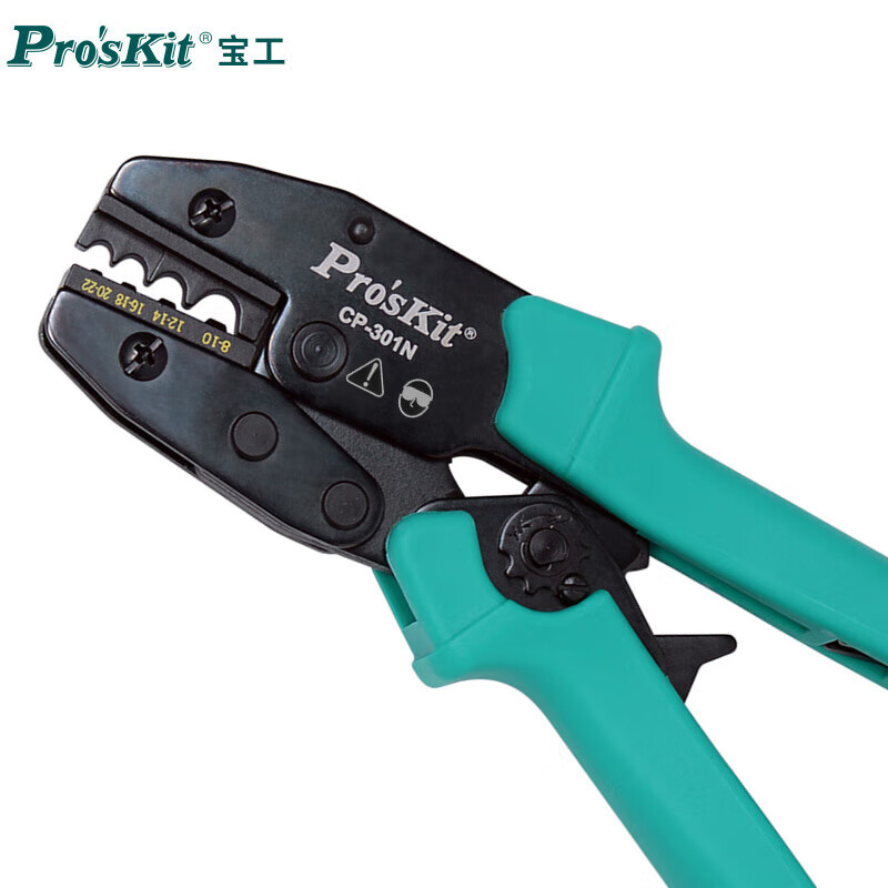PROSKIT/宝工 Y.O裸端子棘轮压着钳(1.5~10mm2) CP-301N