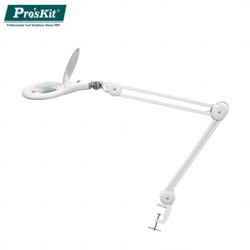 PROSKIT/宝工 夹桌式5D放大镜LED灯- 56颗SMD LED灯 MA-1209LG