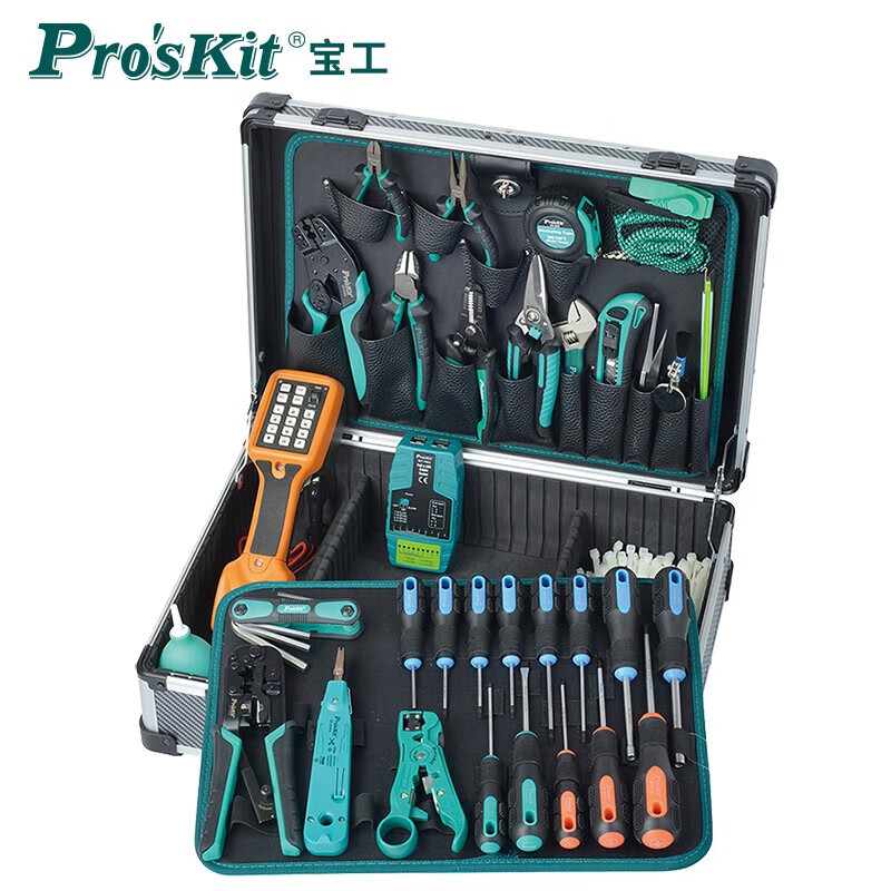 PROSKIT/宝工 专业电信装修工具组(45件) PK-1938M4