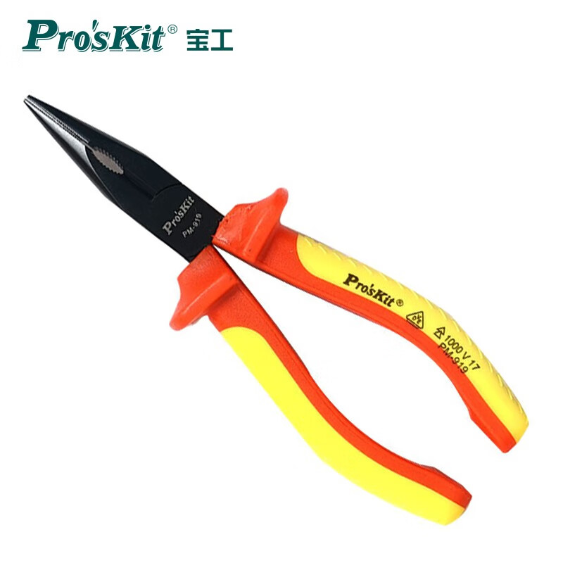 PROSKIT/宝工 VDE1000V尖嘴钳(170mm) PM-919