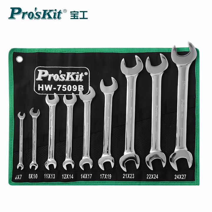 PROSKIT/宝工 9件套双开口扳手组 HW-7509B
