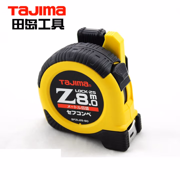 TAJIMA/田岛 ZLOCK卷尺25-80（配安全别扣）JIS尼龙尺带 1001-1890
