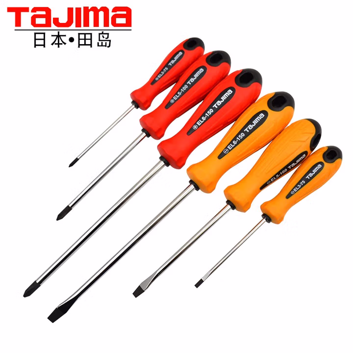 TAJIMA/田岛 6件装胶柄组套螺丝批 EL-ST6