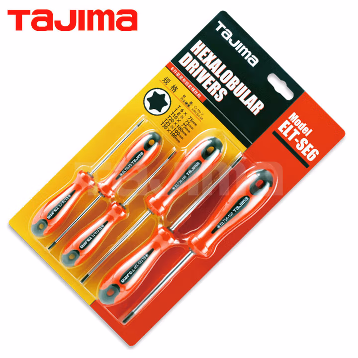 TAJIMA/田岛 6件装星型组套螺丝批 ELT-SE6
