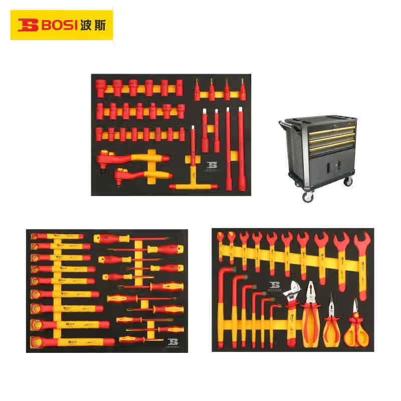 BOSI/波斯 72件VDE新能源工具车组套  (含工具车） BS522072