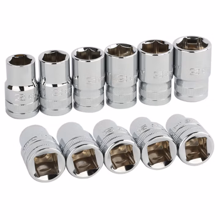 BOSI/波斯 12.5mm系列镜面短套筒15mm 六角 BS363615A