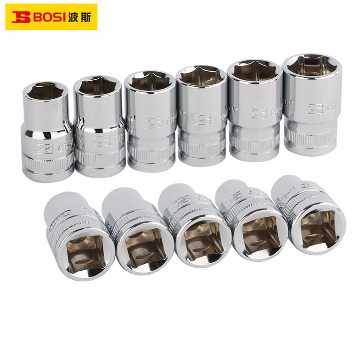 BOSI/波斯 12.5mm系列镜面短套筒16mm 六角 BS363616A