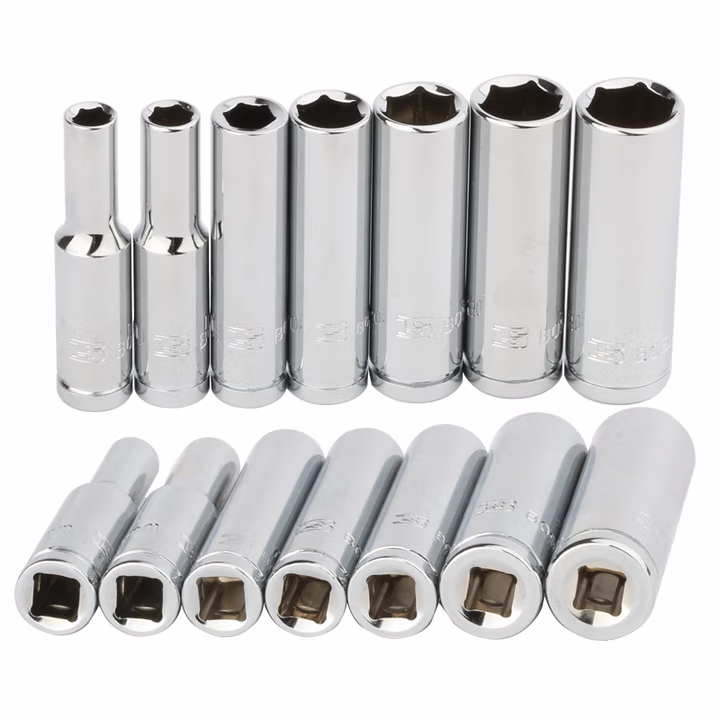 BOSI/波斯 6.3mm系列公制镜面长套筒12mm BS361912