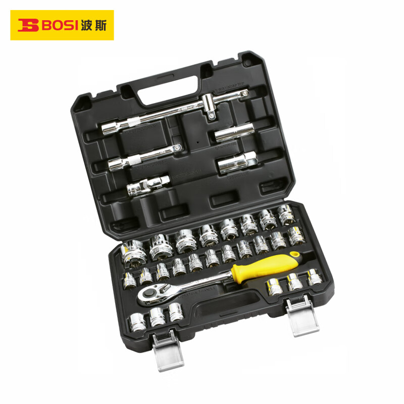 BOSI/波斯 32件公制套筒组套1/2