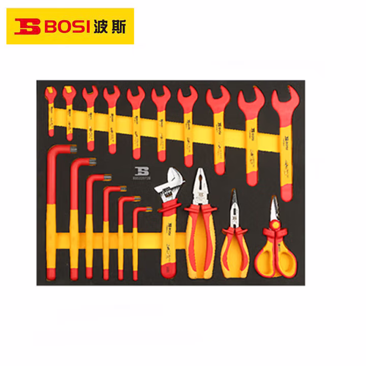 BOSI/波斯 20件扳手钳子工具托组套（522072B） BS522072B
