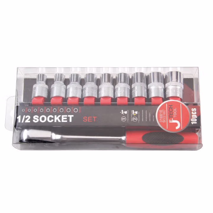 JETECH/捷科 10件套1/2系列套筒简易套装 SK1/2-10SJ