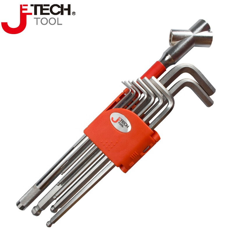 JETECH/捷科 带接杆9支装球头镀铬套装 BL-C9+1