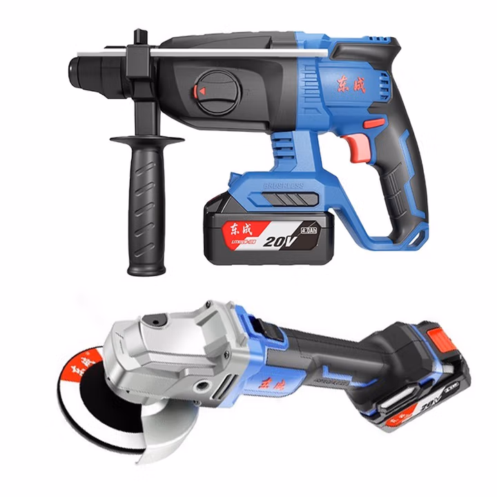 DONGCHENG/东成 充电无刷电锤+充电无刷角磨机套装 DCKIT12B